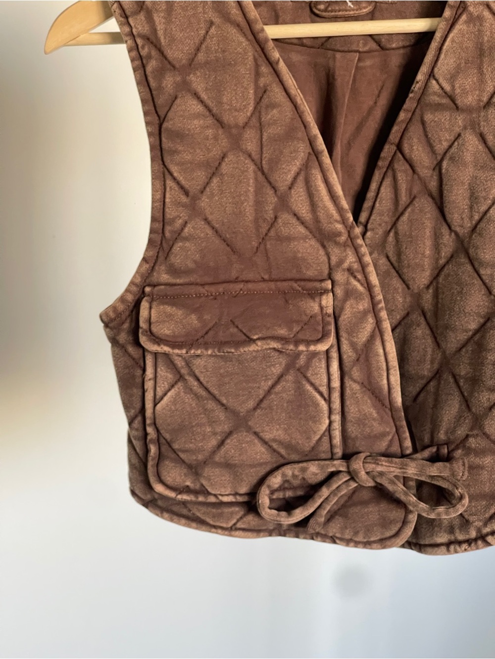 Quilted Brown vest - Free People